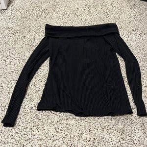 Abercrombie and Fitch Off the Shoulder Black Top